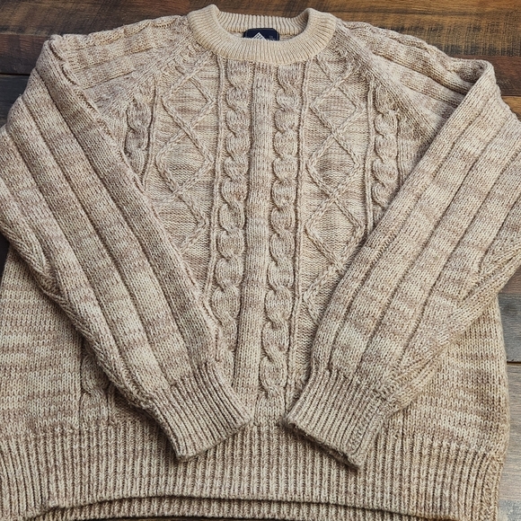 Sigallo Other - Vtg Sigallo Men's Large Fisherman Cable Knit Sweater Chunky Preppy Cabincore